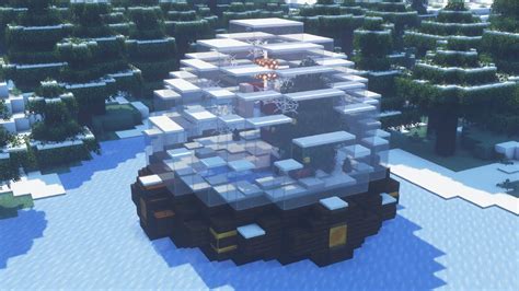 Minecraft How To Build A Snow Globe House Youtube