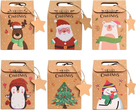 CCINEE Christmas Linen Bags With Drawstrings Christmas Burlap Goody