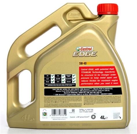 Castrol Edge W F C Titanium Fst L Fully Synthetic