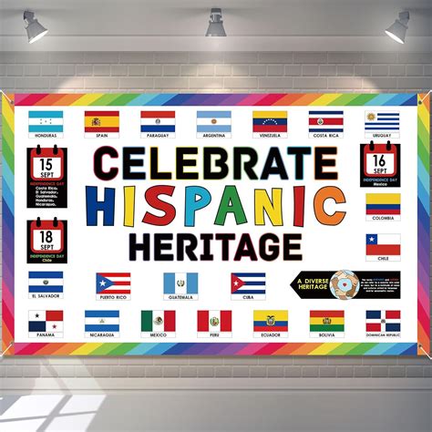 Amazon Hahafelt Hispanic Heritage Month Decorations 71 X 43