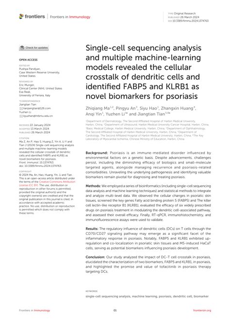 Pdf Single Cell Sequencing Analysis And Multiple Machine Learning