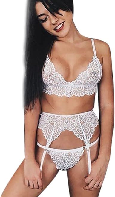 Erotic Dessous Sets Forh Damen Sexy Spitze Korsett Elegant Blumen Push