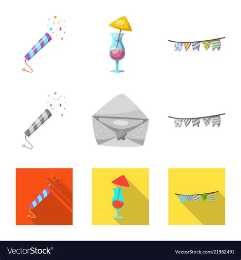 Party and birthday logo Royalty Free Vector Image