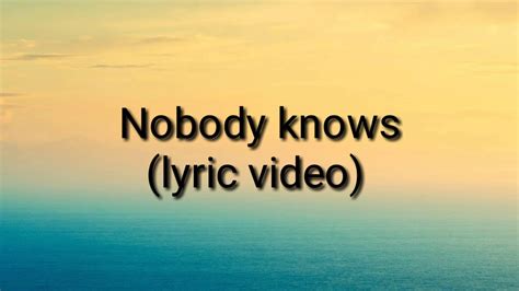 Nobody Knows Lyrics Russ Youtube