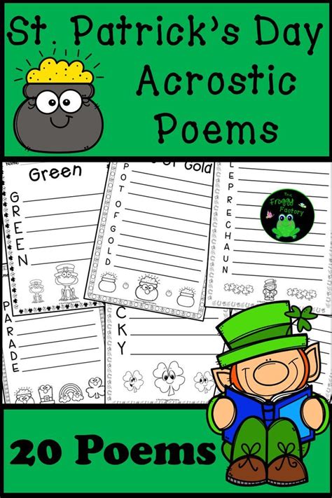 St Patrick S Day Acrostic Poems St Patrick S Day Writing Activity