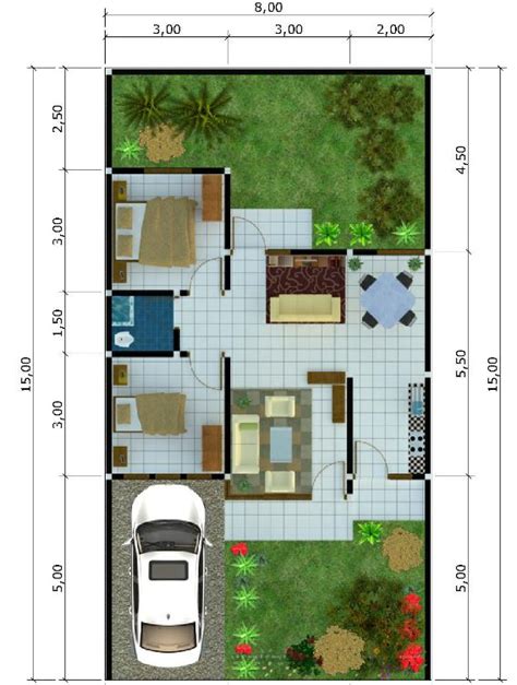 Cuantos Metros Cuadrados Tiene Una Casa De 2 Dormitorios Planos De