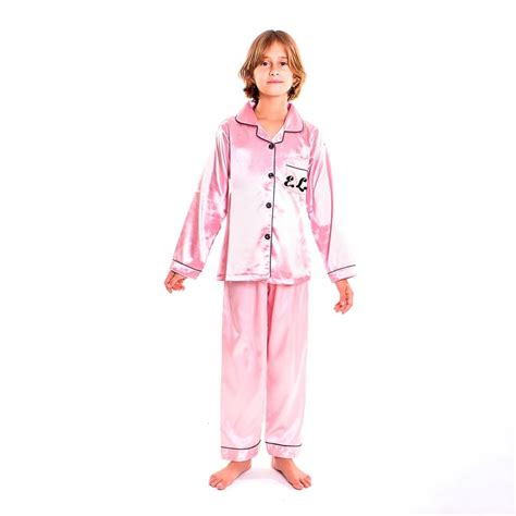 Kids Satin Pajamas set Long Pants +Long sleeves | Satin pyjama set ...