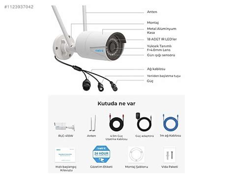 Adet Reolink Mp D Mekan G Venlik Kameras Kablosuz Ip Kamera