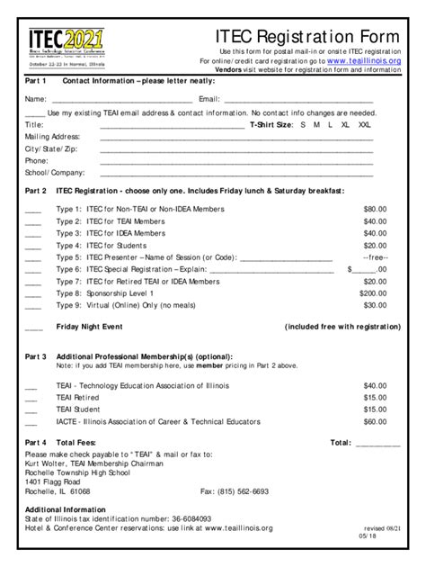 Fillable Online Fillable Online Itecworld Co ITEC Centre Registration