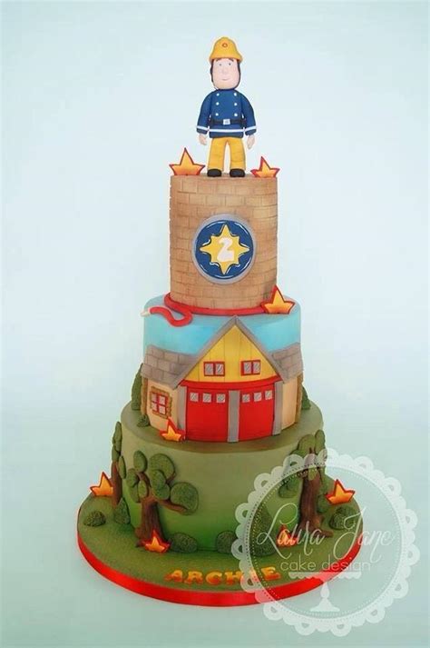 Fireman Sam Cake Decorated Cake By Laura Davis Cakesdecor