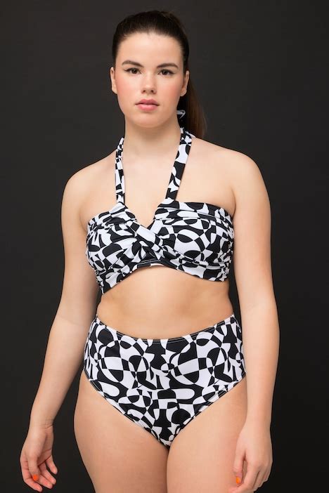 Top De Bikini Rellenos Blandos Extra Bles Estampado Gr Fico Cuello