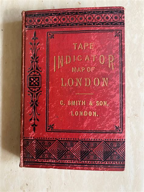 Antique Tape Indicator Map Of London C Smith Son London Etsy