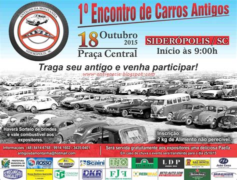 Antigo e Cia Blog de Carros Antigos NESSE DOMINGO 1º Encontro de