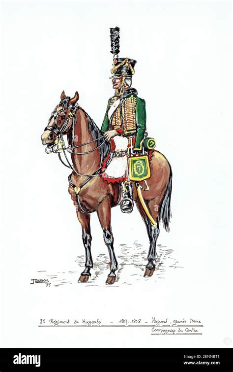 Cavalier Du E R Giment De Hussards Fotograf A De Stock Alamy