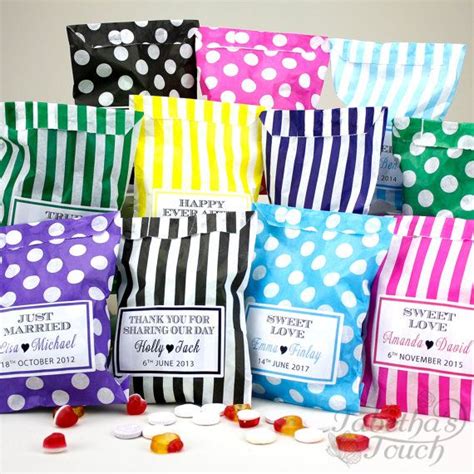 Personalised Wedding Favour Sweet Birthday Candy Bags 10 100 Candy