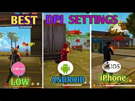 Free Fire Dpi Settings Free Fire Best Dpi Gaming Dpi Settings