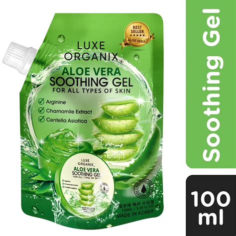 Luxe Organix Aloe Vera Soothing Gel 9985 100ml Shopee Philippines