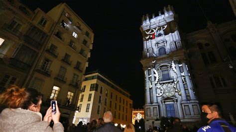 Video El video mapping de Navidad en la Catedral de Málaga en fotos