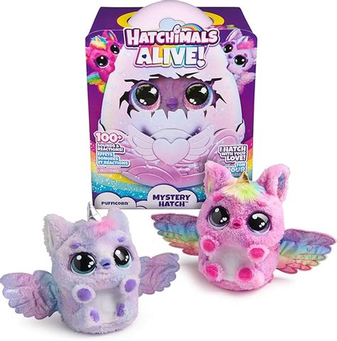 Amazon Hatchimals Alive Mystery Hatch Pufficorn Juguete