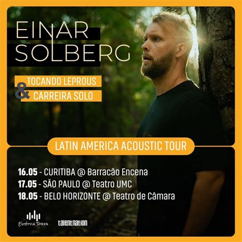 Einar Solberg Vocalista Da Banda Leprous Chega Em Curitiba No Dia