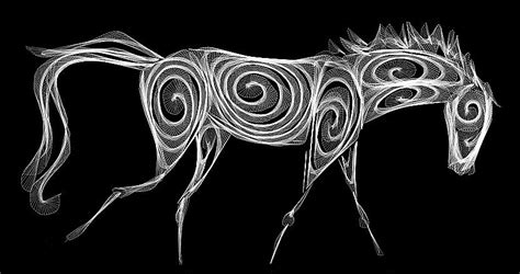 Ghost Horse Digital Art by Ellsbeth Page