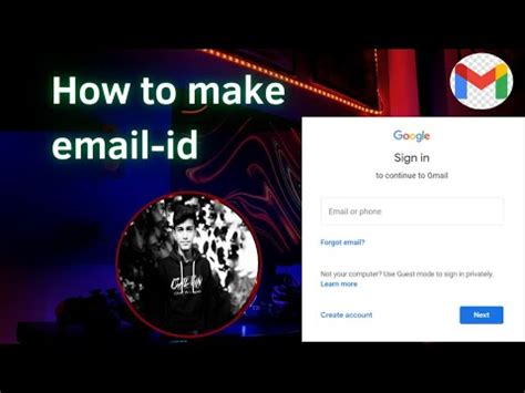 How To Make Email Id Email Youtube