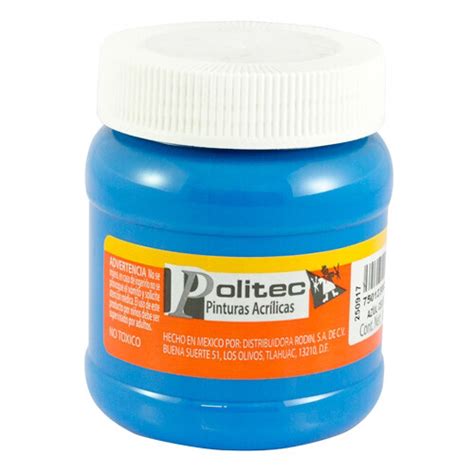 Acrílico Politec 250 ml 313 Azul Celeste