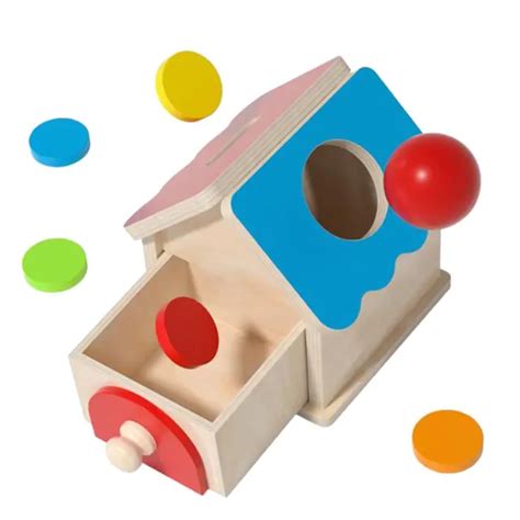 Montessori Toys Shape Sorting Cube Shape Matching Box Toy Regali Di Eur 28 79 Picclick Fr