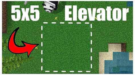 5x5 Elevator Tutorial For Minecraft Bedrock Youtube