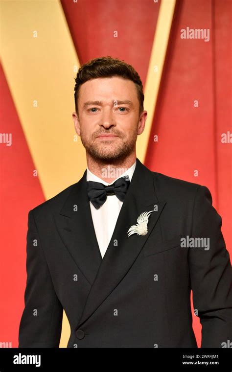 Justin Timberlake Arrives At The Vanity Fair Oscar Party On Sunday