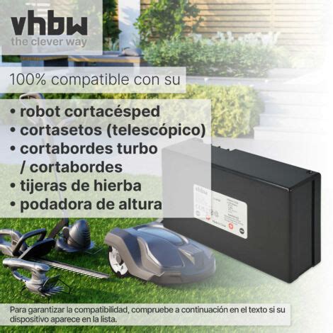 Vhbw Bater A Compatible Con Agro R Li Ambrogio Alex L L Elite