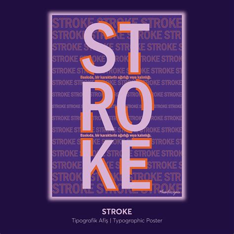 Stroke | Typographic Poster Design on Behance