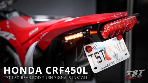 How To Install Tst Led Pod Turn Signals On A Honda Crf L By Tst