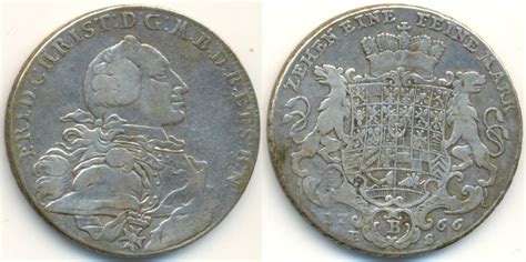 Brandenburg Bayreuth Friedrich Christian Taler 1766 B Ss MA Shops