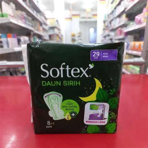 Jual Softex Daun Sirih 29cm Slim Wing 8 1 Pads Shopee Indonesia