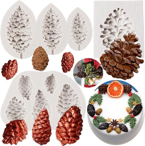 Amazon Fckemlds Pinecone Cake Fondant Mold Pine Cone Silicone