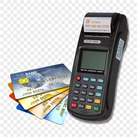 Hd Pos Machine With Set Of Credit Cards Png Citypng