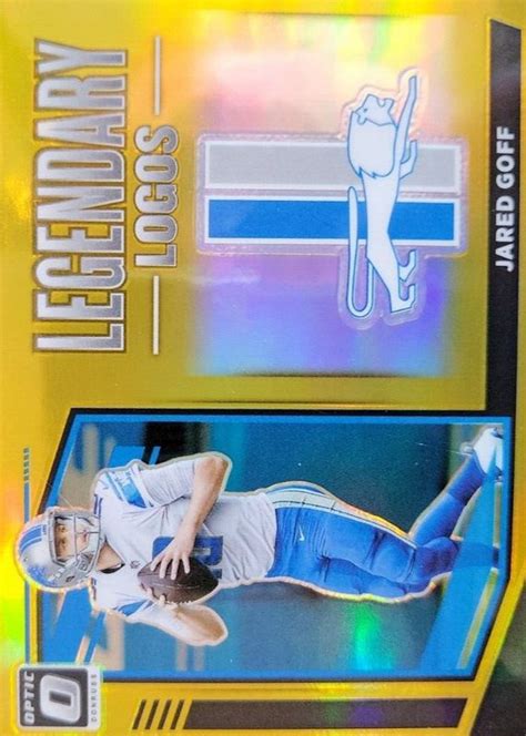 Jared Goff Optic Ll Legendary Logos Gold Price Guide