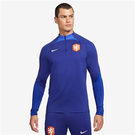 Nike Netherlands 22 23 Dri Fit Strike Drill Top Deep Royal Blue Hyper