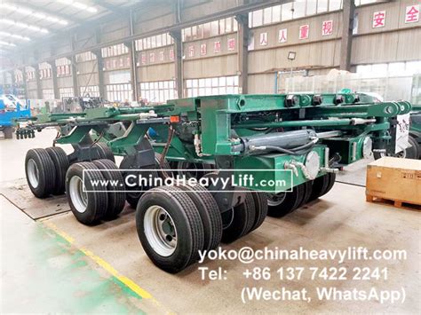 CHINA HEAVY LIFT Manufacture 12 Axle Lines Hydraulic Modular Trailers