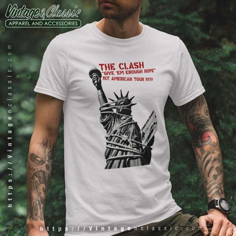 The Clash Shirt Give Em Enough Rope Vintagenclassic Tee