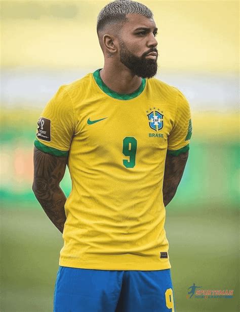 Gabriel Barbosa in Brazil Yellow Jersey - Sportsman Biography