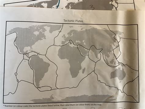 Tectonic Plates Diagram Quizlet