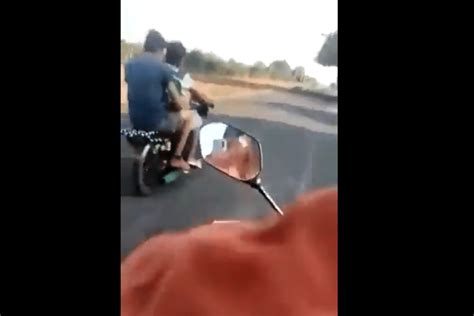 Imágenes fuertes Así capto un video la muerte de un motociclista que