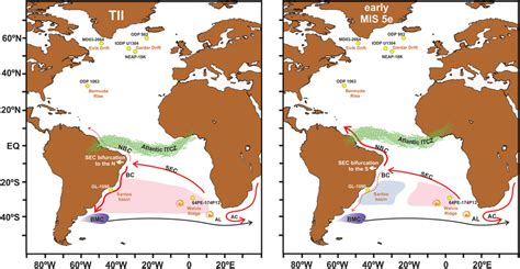 Schematic Of Positions Of The Intertropical Convergence Zone Itcz