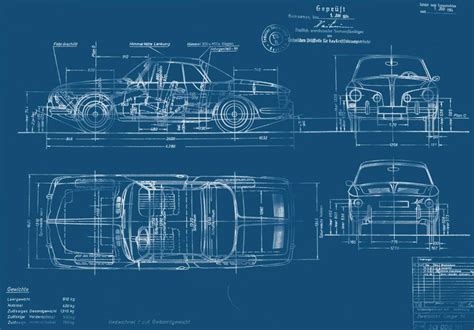 Car Blueprint Wallpaper