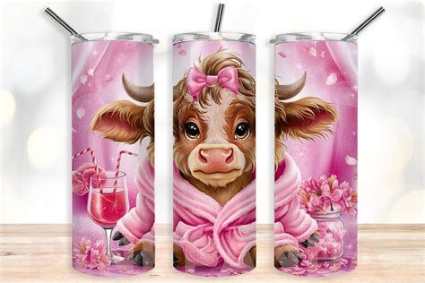 Highland Cow Mama Tumbler Wrap Png Graphic By Pinkpanda Creative Fabrica