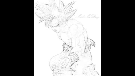 Goku Pencil Sketch Art Dragon Ball Youtube