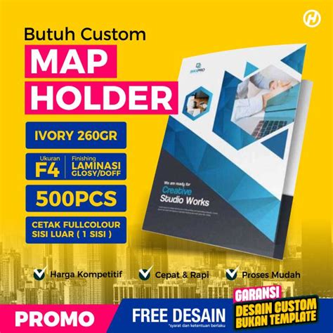 Jual Cetak Map Folder Stop Map F A Map Sekolah Kantor Custom