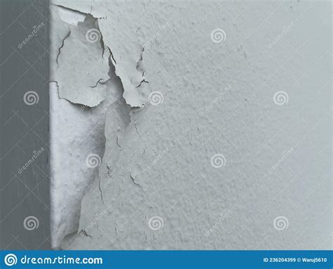 The Paint On The Wall Is Peeling Stock Image Image Of Soil Visibly